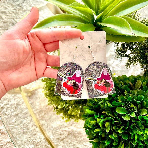 Captain Hook Acrylic Earrings - Picture 4 of 5